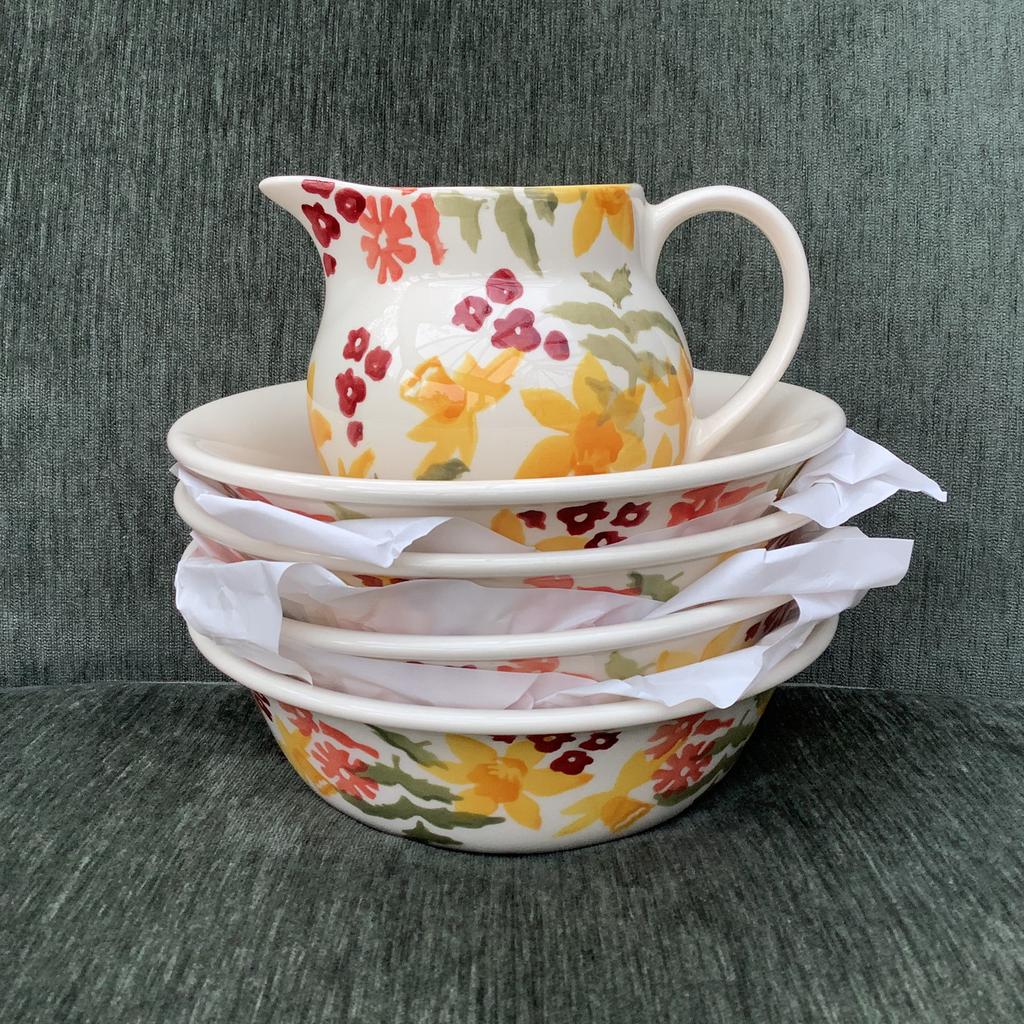 Emma Bridgewater-servies-DAFFODILS🌼Bowls+Mug+Plates- Nieuw!, Huis en Inrichting, Keuken | Servies, Nieuw, Compleet servies, Overige stijlen