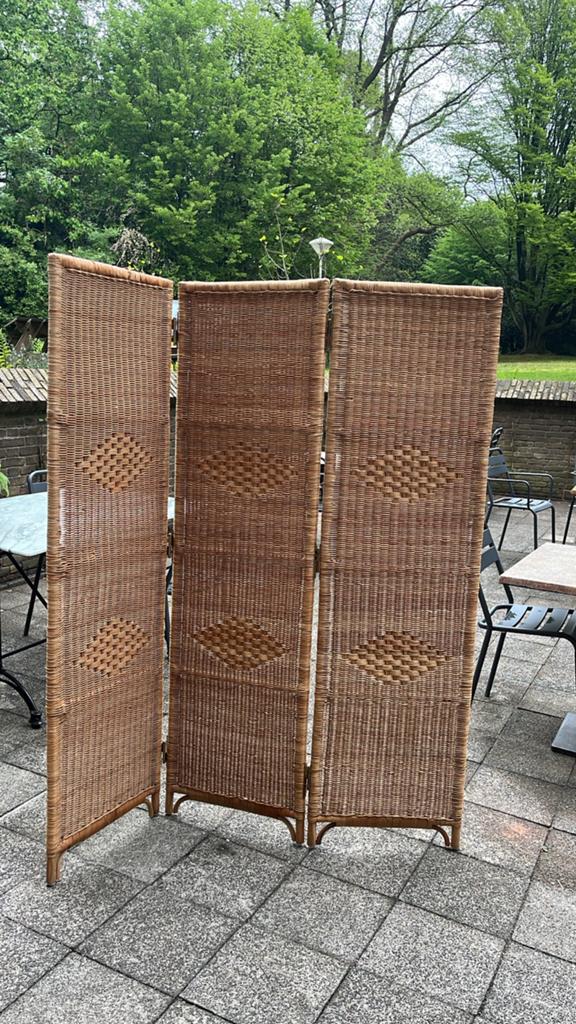 Rotan kamerscherm - 3 panelen, Huis en Inrichting, Ophalen, Gebruikt