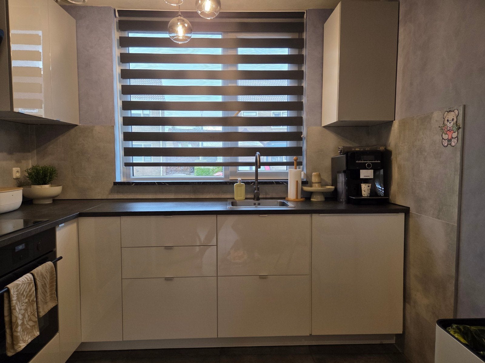 keuken frontjes, Ophalen, Wit, Enkelwandige keuken