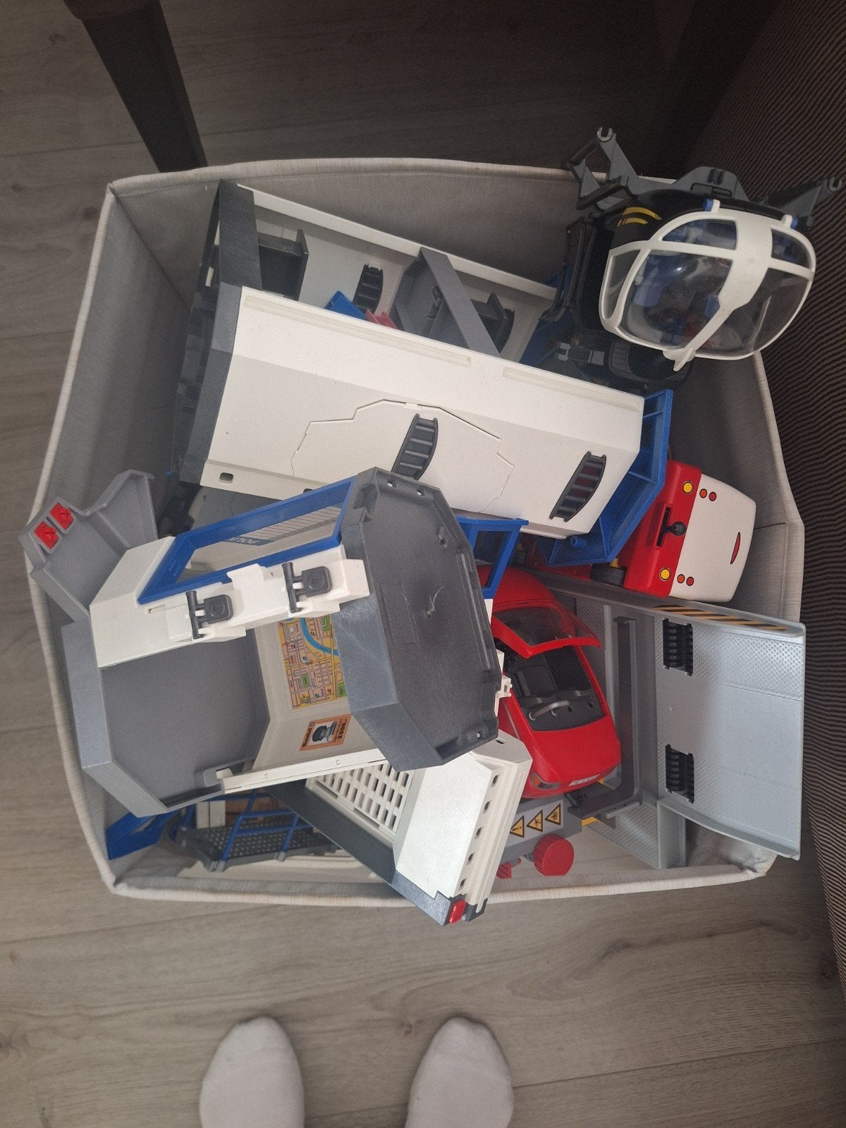 Playmobil Partij: Politiebureau, Dierentuin, Garage, Ophalen, Gebruikt