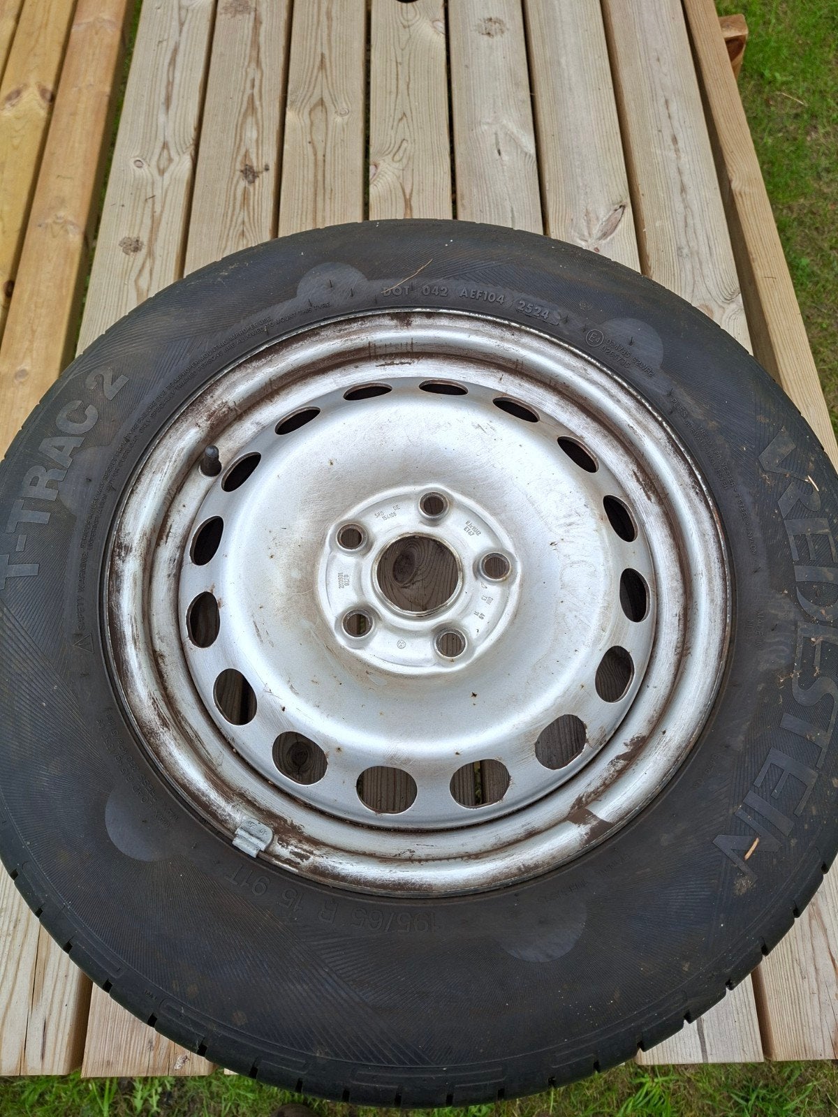 autobanden met velg vredestein.  maat, 195/65 R15, Ophalen of Verzenden, Gebruikt