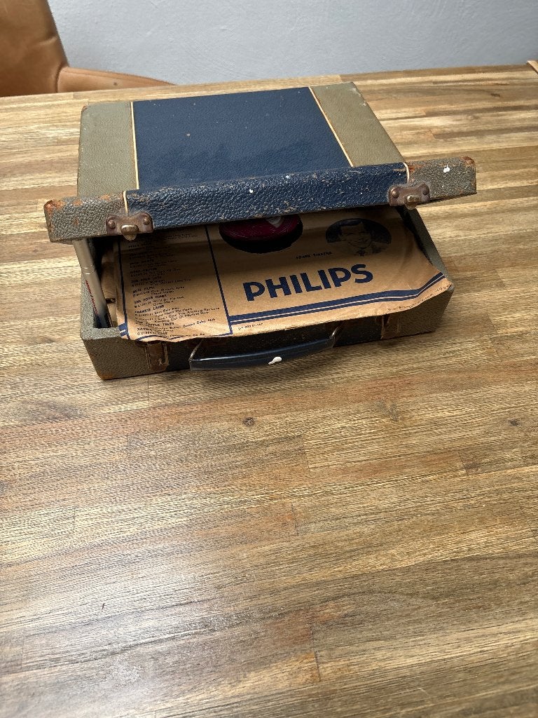 Koffer met oude platen 78 toeren, Ophalen, Gebruikt, Philips