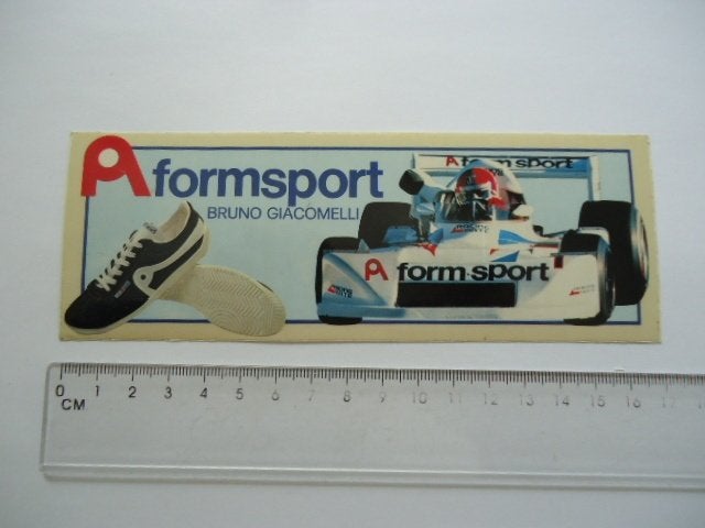 sticker oud GIACOMELLI Bruno italie formule 1 f1 mclaren, Verzenden, Zo goed als nieuw, Bedrijf of Vereniging