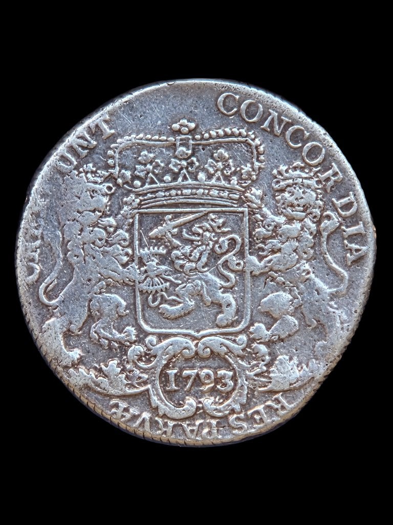 1793/92 Zilveren Rijder West friesland // Zeldzame Overslag, Postzegels en Munten, Munten | Nederland, Vóór koninkrijk, Zilver