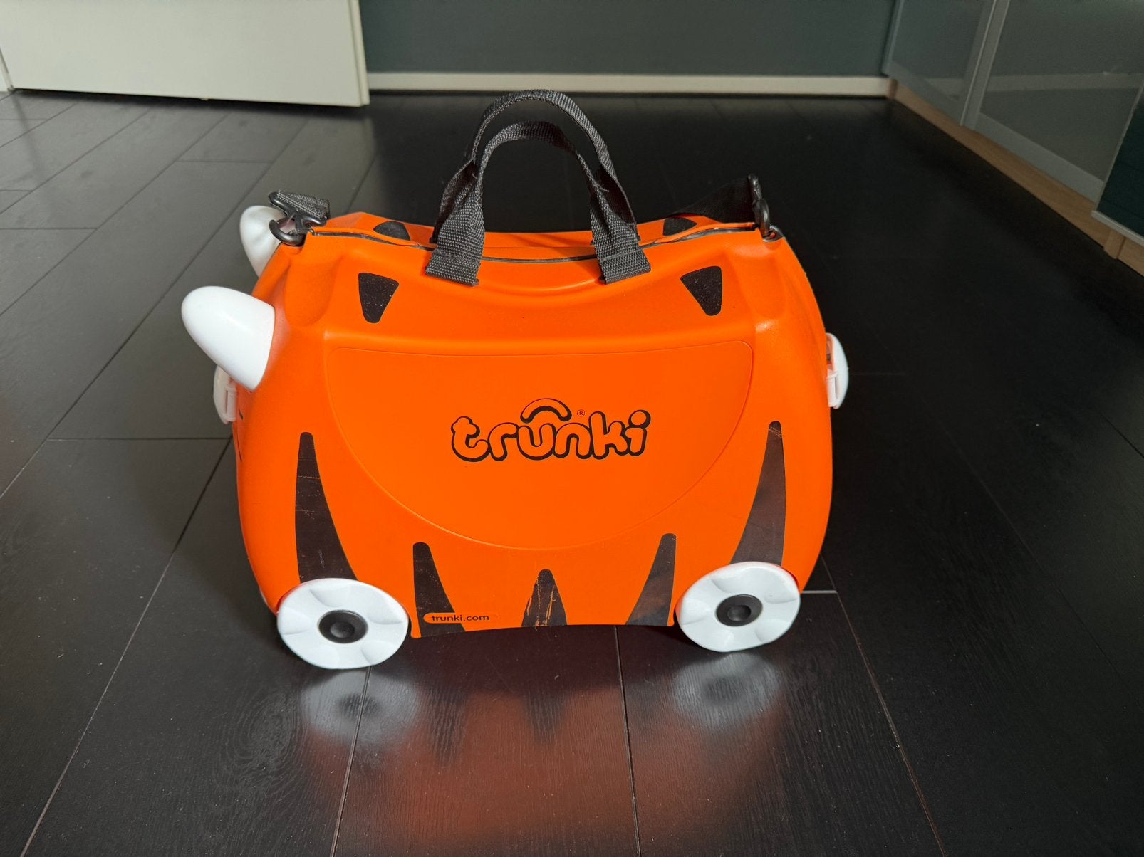 Trunki Teunis Tijger Kinderkoffer - Handbagage, Wieltjes, Gebruikt, Hard kunststof, Minder dan 50 cm