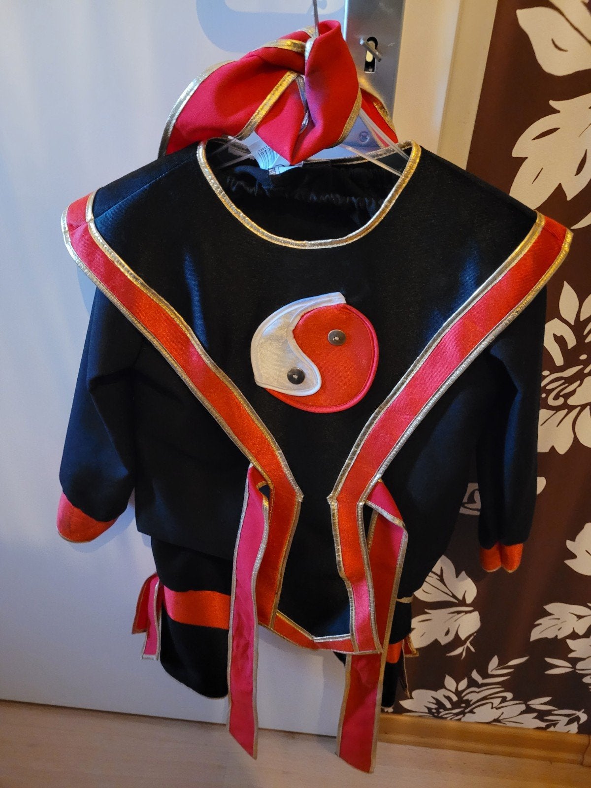 Karate/Ninja pak voor kinderen - Zo goed als nieuw, Ophalen of Verzenden, Zo goed als nieuw, 122 t/m 128, Jongen of Meisje