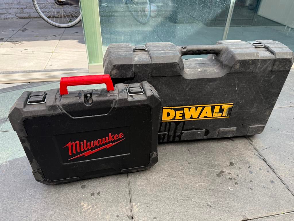 Milwaukee & DeWalt koffers, Ophalen of Verzenden, Zo goed als nieuw