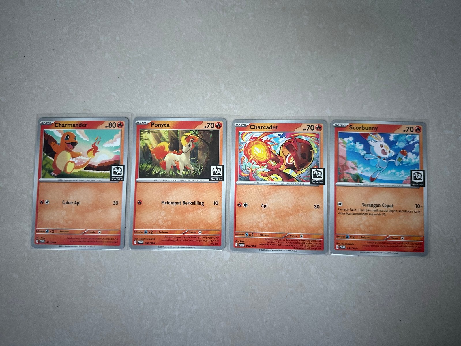 Pokémon x Gyu-Kaku complete set kaarten, Ophalen, Nieuw, Meerdere kaarten