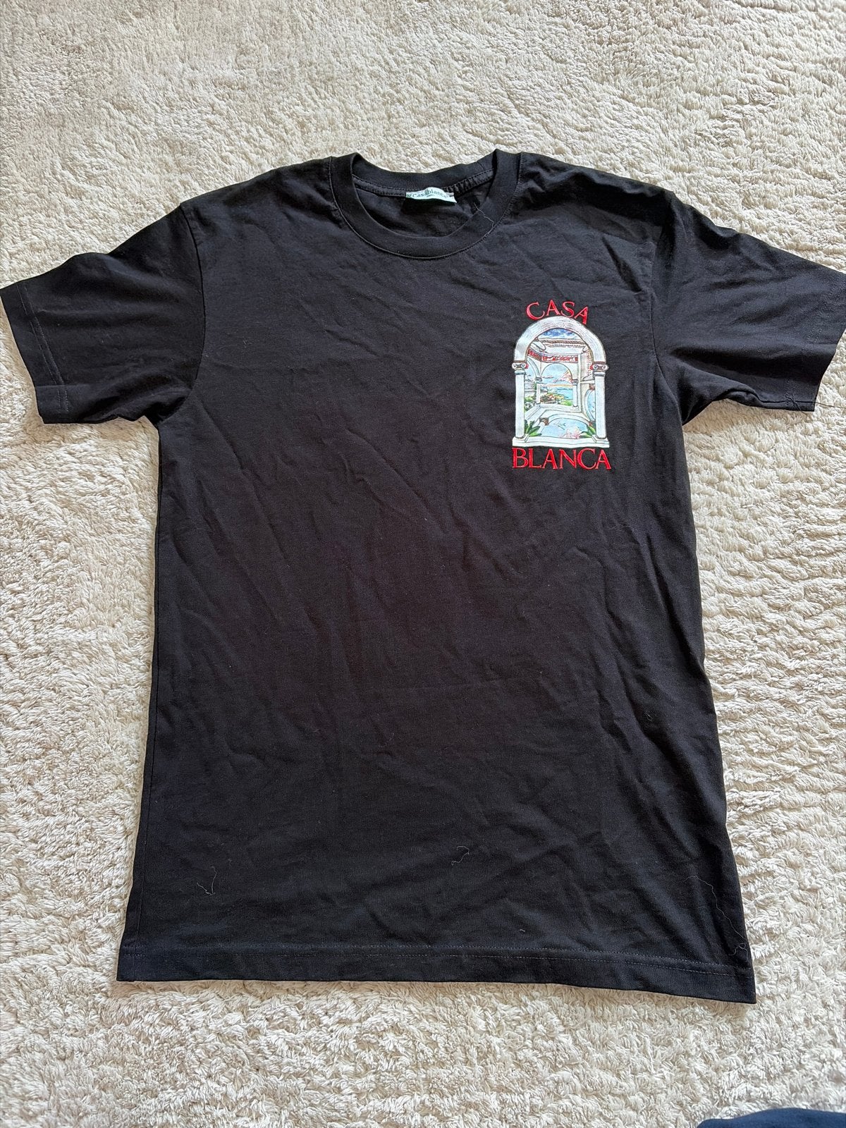 Casablanca T-shirt met print - Maat S, Ophalen of Verzenden, Nieuw, Maat 46 (S) of kleiner, Zwart