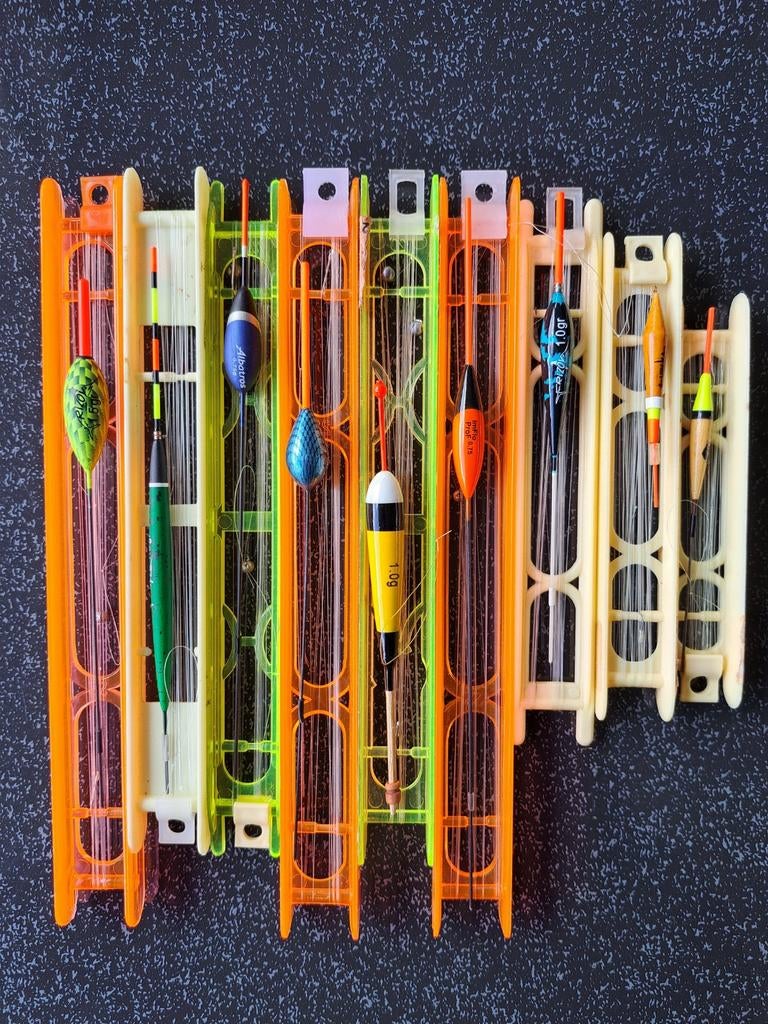 9 diverse dobbers voor vaste hengel., Ophalen, Vaste hengel