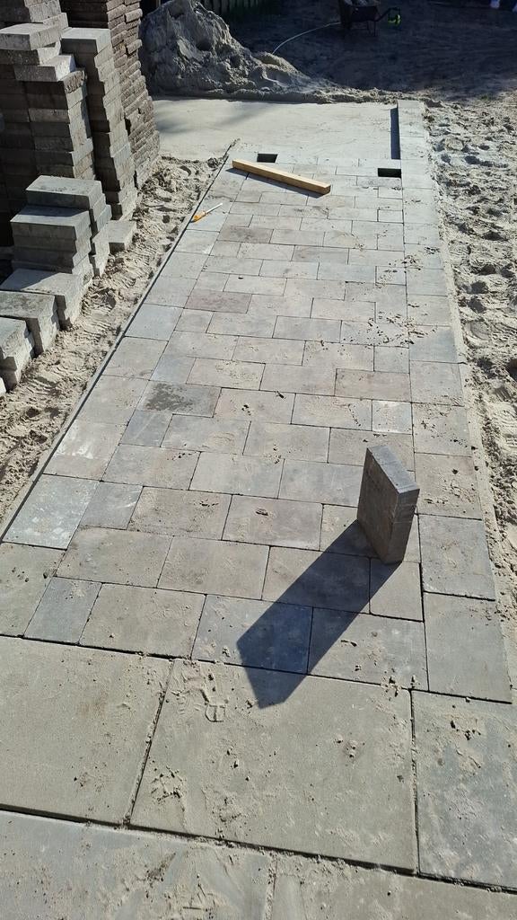 GEZOCHT 30 X 20 X 5/6 DIK, Tuin en Terras, Tegels en Klinkers, Ophalen, Gebruikt, 10 m² of meer, Beton