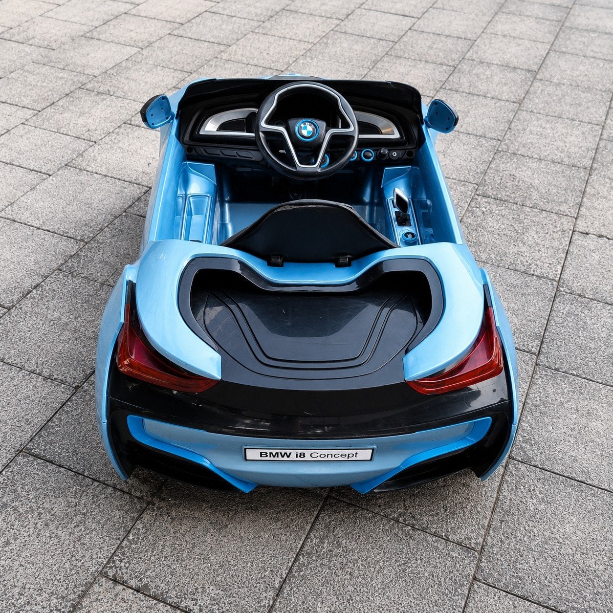 BMW i8 Concept elektrische kinderauto met radio, Ophalen, Gebruikt