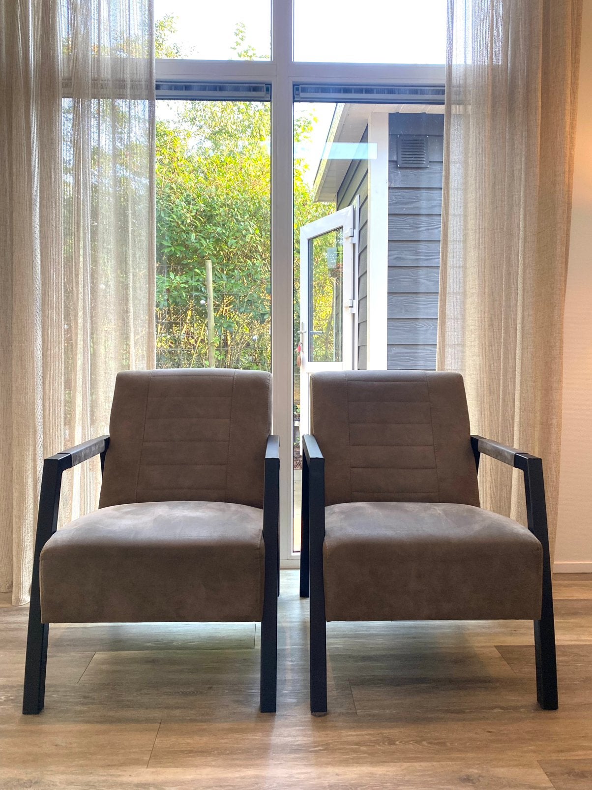 Fauteuils PU-leer, Huis en Inrichting, Ophalen, Overige materialen, Modern en stoer, 75 tot 100 cm