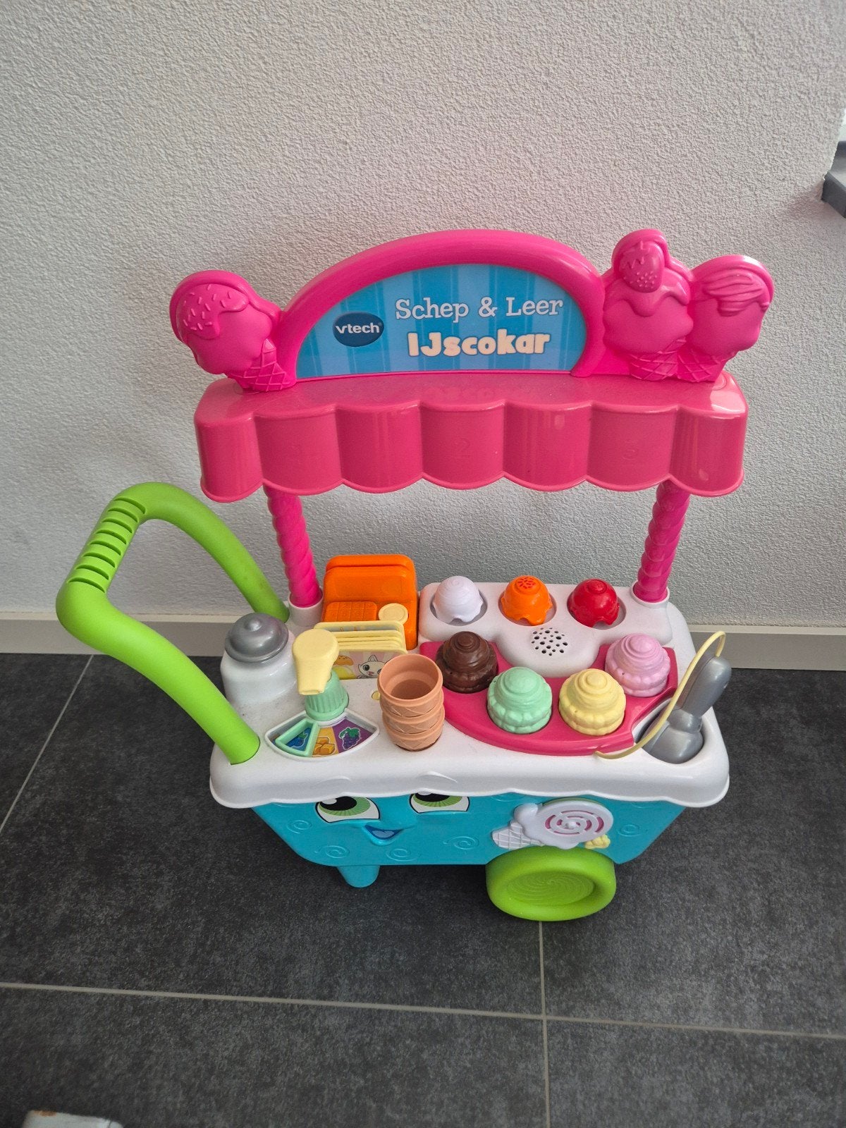 Vtech ijscokar zgan compleet, Ophalen of Verzenden, Zo goed als nieuw, Jongen of Meisje