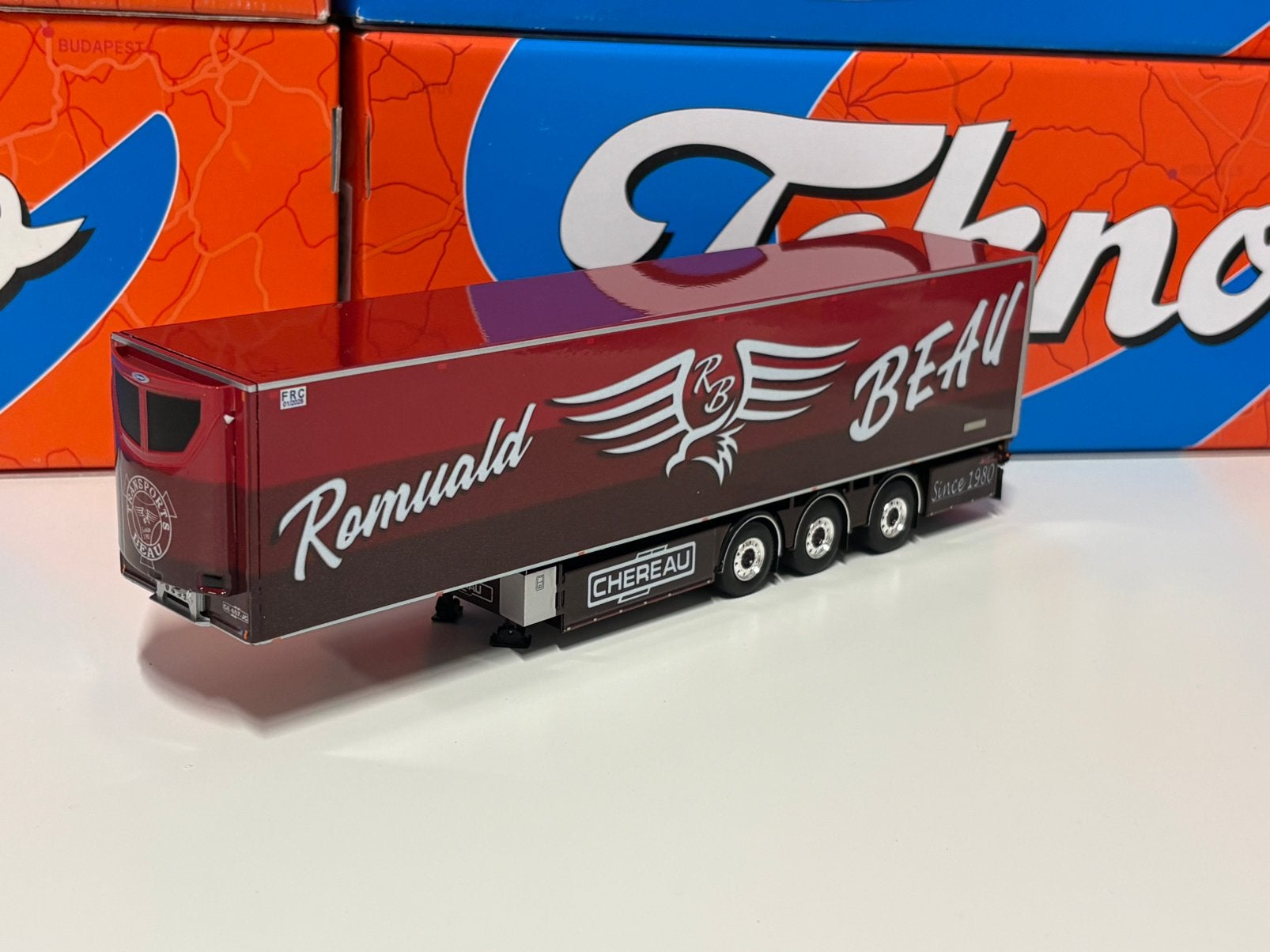 Wsi Beau Trailer, Hobby en Vrije tijd, Modelauto's | 1:50, Ophalen of Verzenden, Zo goed als nieuw, Bus of Vrachtwagen, Wsi