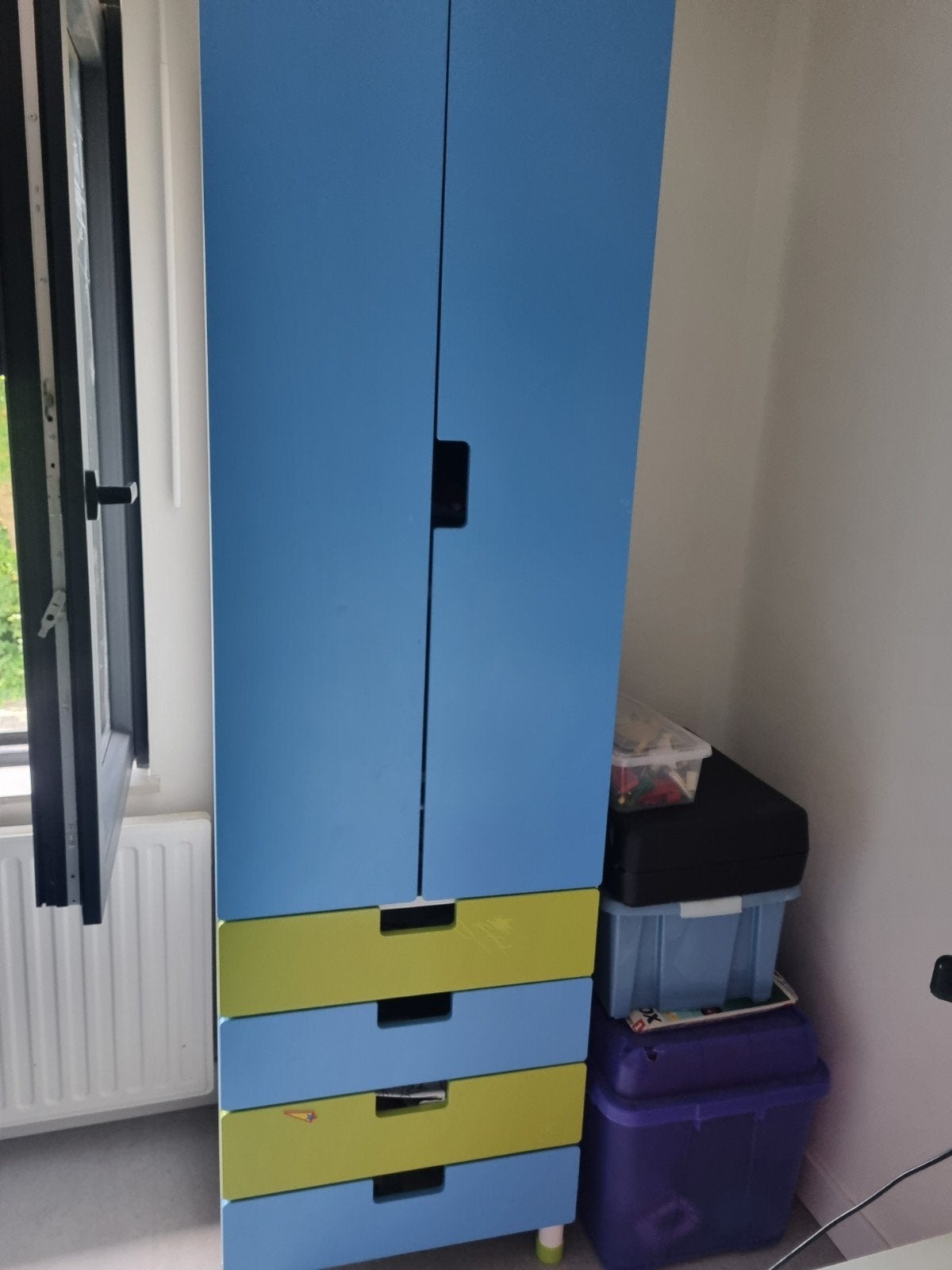2 IKEA kasten - Boekenkast en Kledingkast, Ophalen, Gebruikt, Met deur(en), 50 tot 100 cm