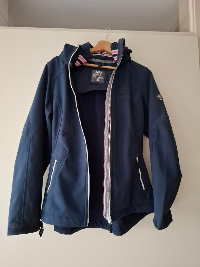 Human Nature Softshell Jas - Blauw - Maat L, Blauw, Maat 42/44 (L), Ophalen of Verzenden, Zo goed als nieuw