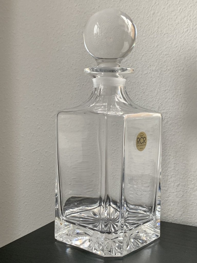 Royal Crystal Rock Kristalen karaf met stolp IN NIEUWSTAAT, Ophalen