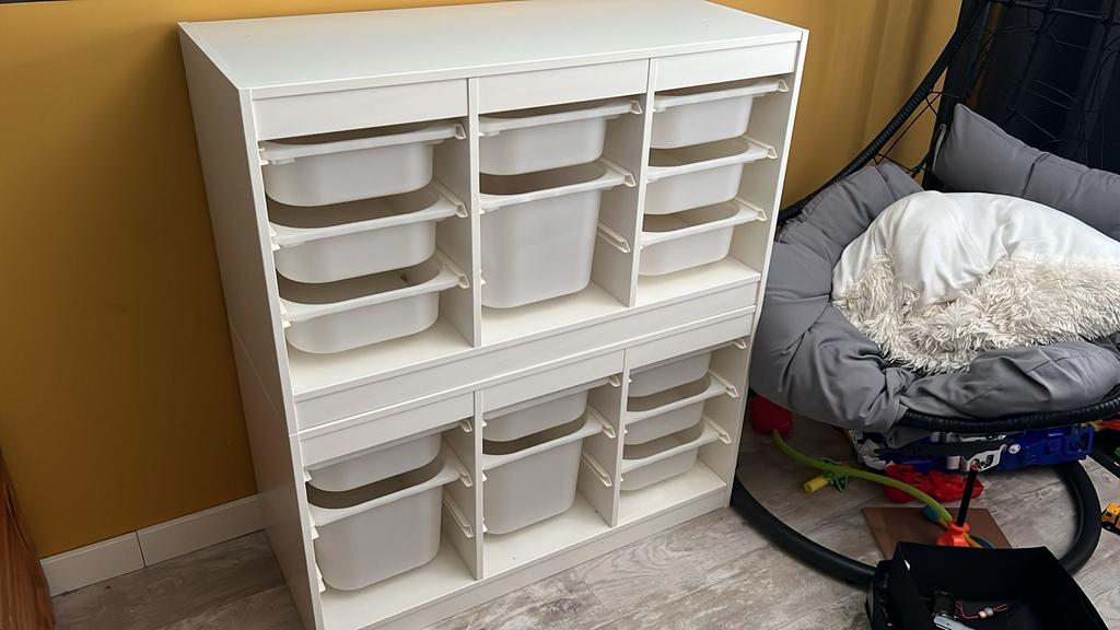 2x IKEA Trofast kasten met bakken, Ophalen, Zo goed als nieuw, 25 tot 50 cm, 50 tot 100 cm
