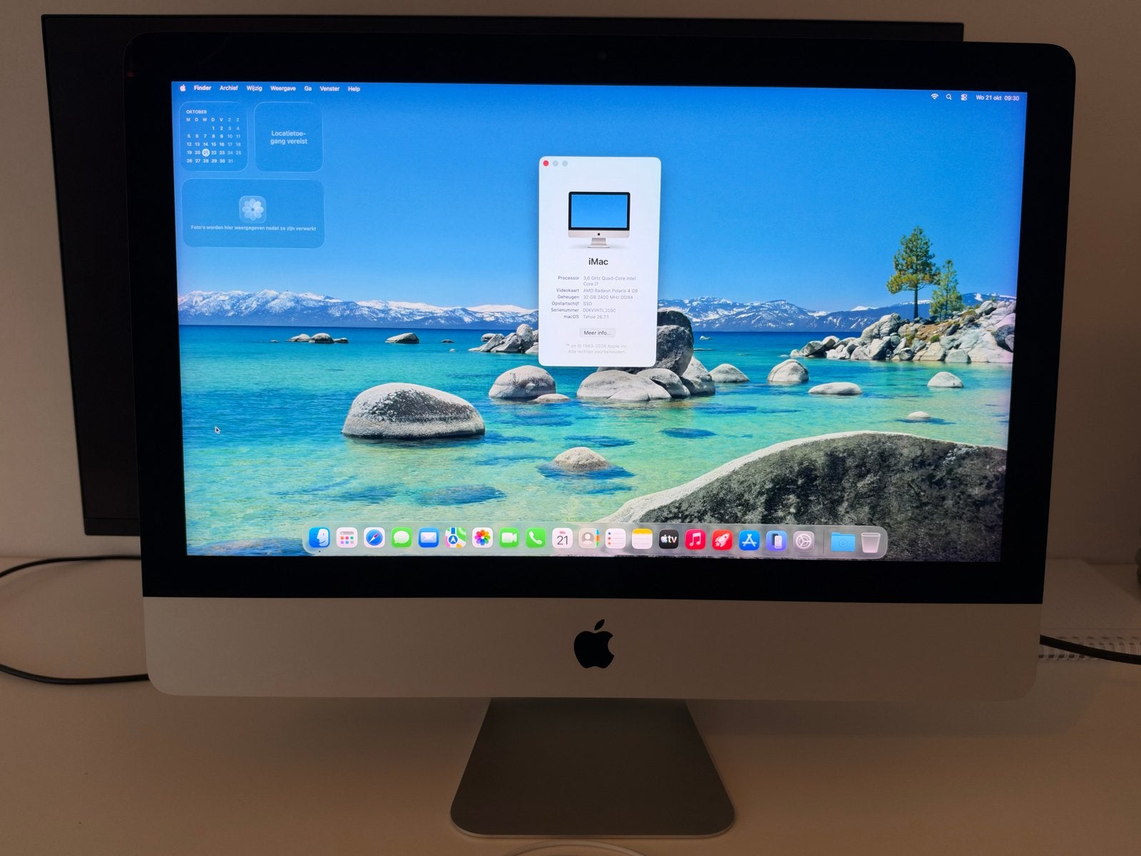 Apple iMac 21,5" Retina 4K - i7 - 32GB RAM - 1TB SSD, Gebruikt, 32 GB, SSD, IMac
