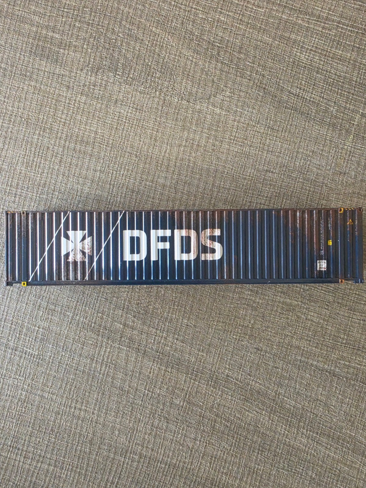 1737 herpa 45ft container dfds met roest plekken, Ophalen of Verzenden, Nieuw, Bus of Vrachtwagen, Herpa
