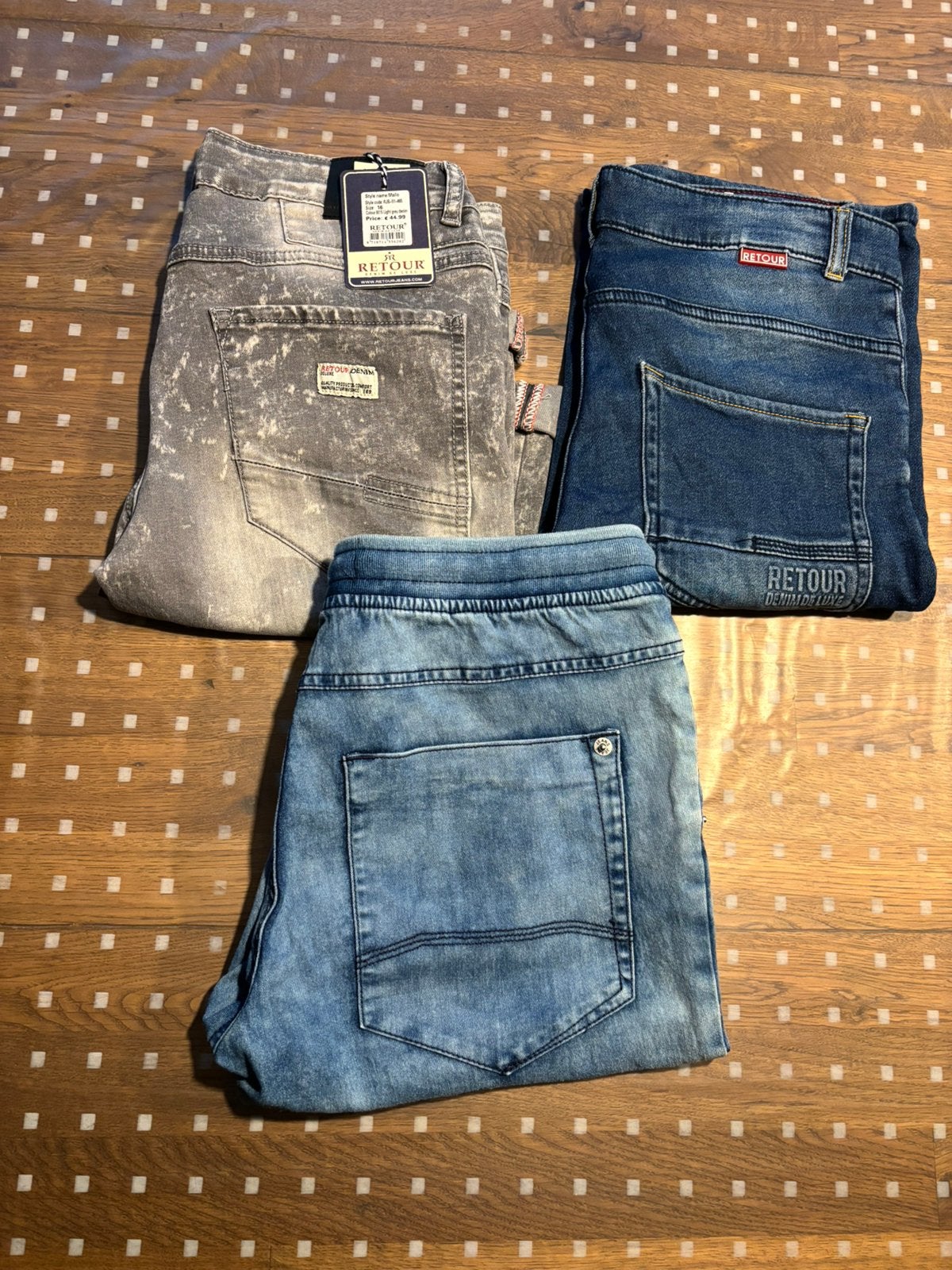 3x korte spijkerbroek maat 176 Retour en Unlocked, Kinderen en Baby's, Kinderkleding | Maat 176, Ophalen of Verzenden, Zo goed als nieuw