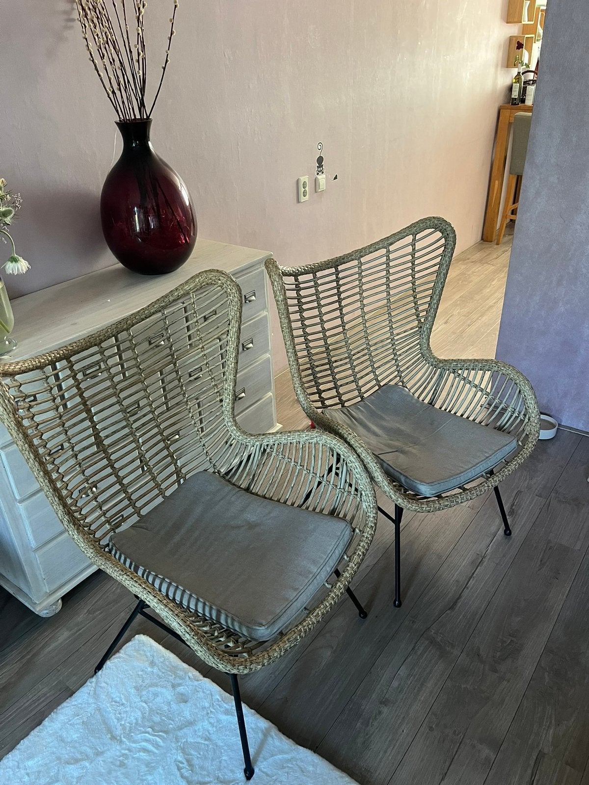 Tuinstoelen/Terrasstoelen set van 2, Ophalen, Zo goed als nieuw