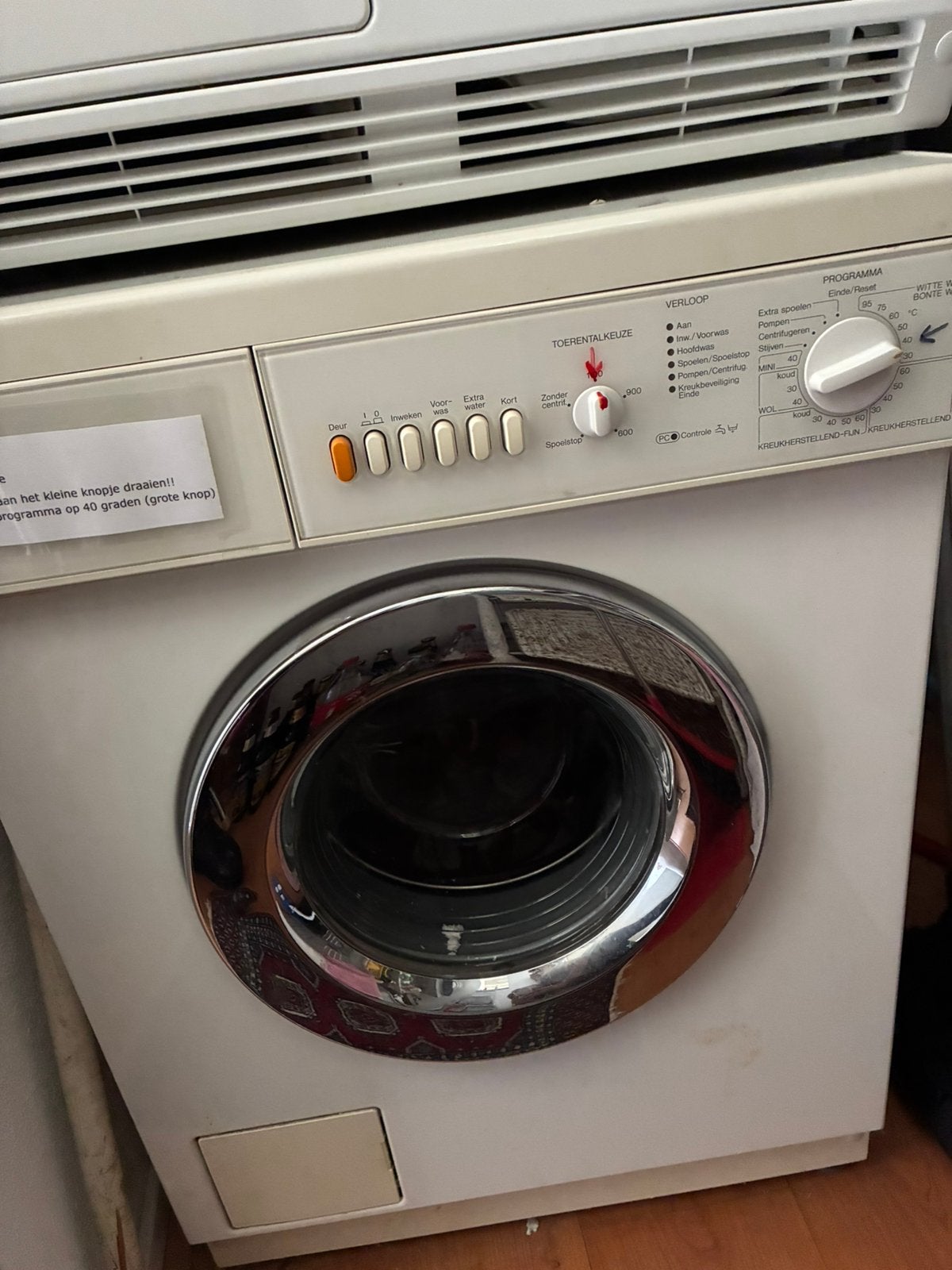 Wasmachine en droger, Witgoed en Apparatuur, Ophalen, Zo goed als nieuw, 1200 tot 1600 toeren