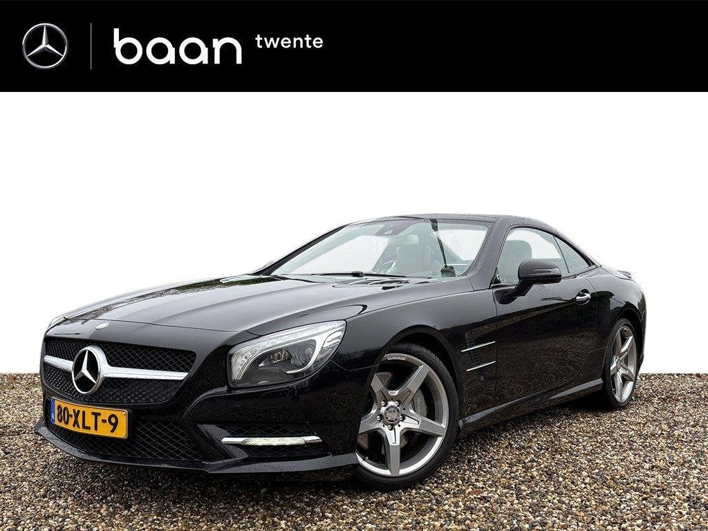 Mercedes-Benz SL 350 AMG Line | Comand Online | Memory paket, Auto's, Beige, Leder en Stof, Zwart, Bedrijf