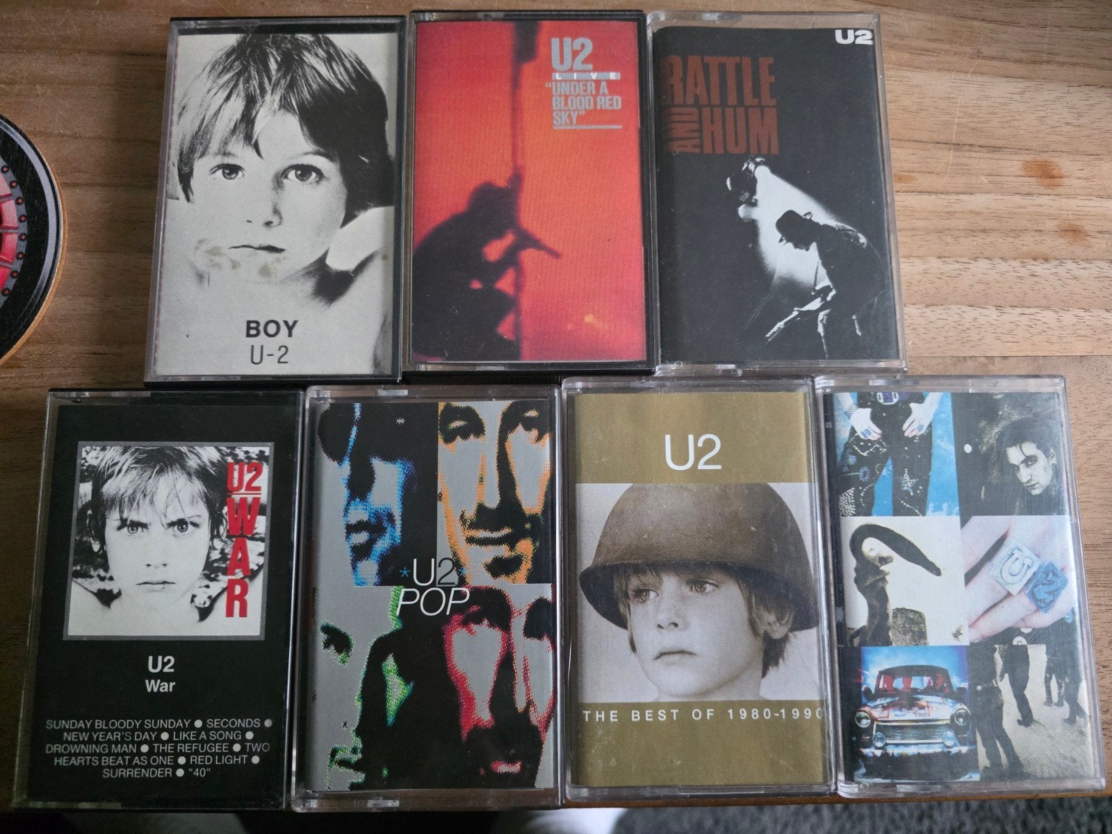 U2 Cassettebandjes Collectie - 7 albums, Cd's en Dvd's, Cassettebandjes, Gebruikt, 2 t/m 25 bandjes, Ophalen of Verzenden, Origineel