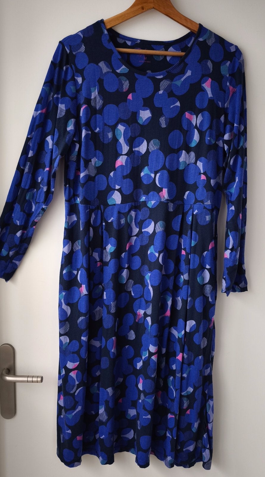 Mooie kobalt blauwe Frida jurk van Gudrun Sjödén. M, Ophalen of Verzenden, Zo goed als nieuw, Blauw, Onder de knie