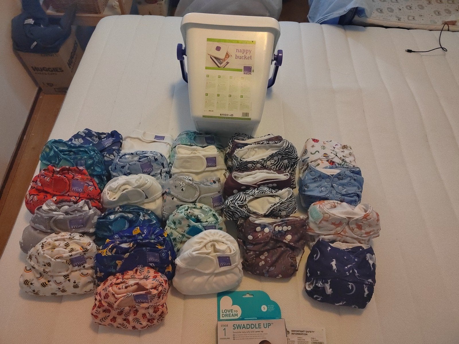 26 Wasbare Luiers (Bambino Mio, Little Lamb, diverse), Ophalen, Gebruikt
