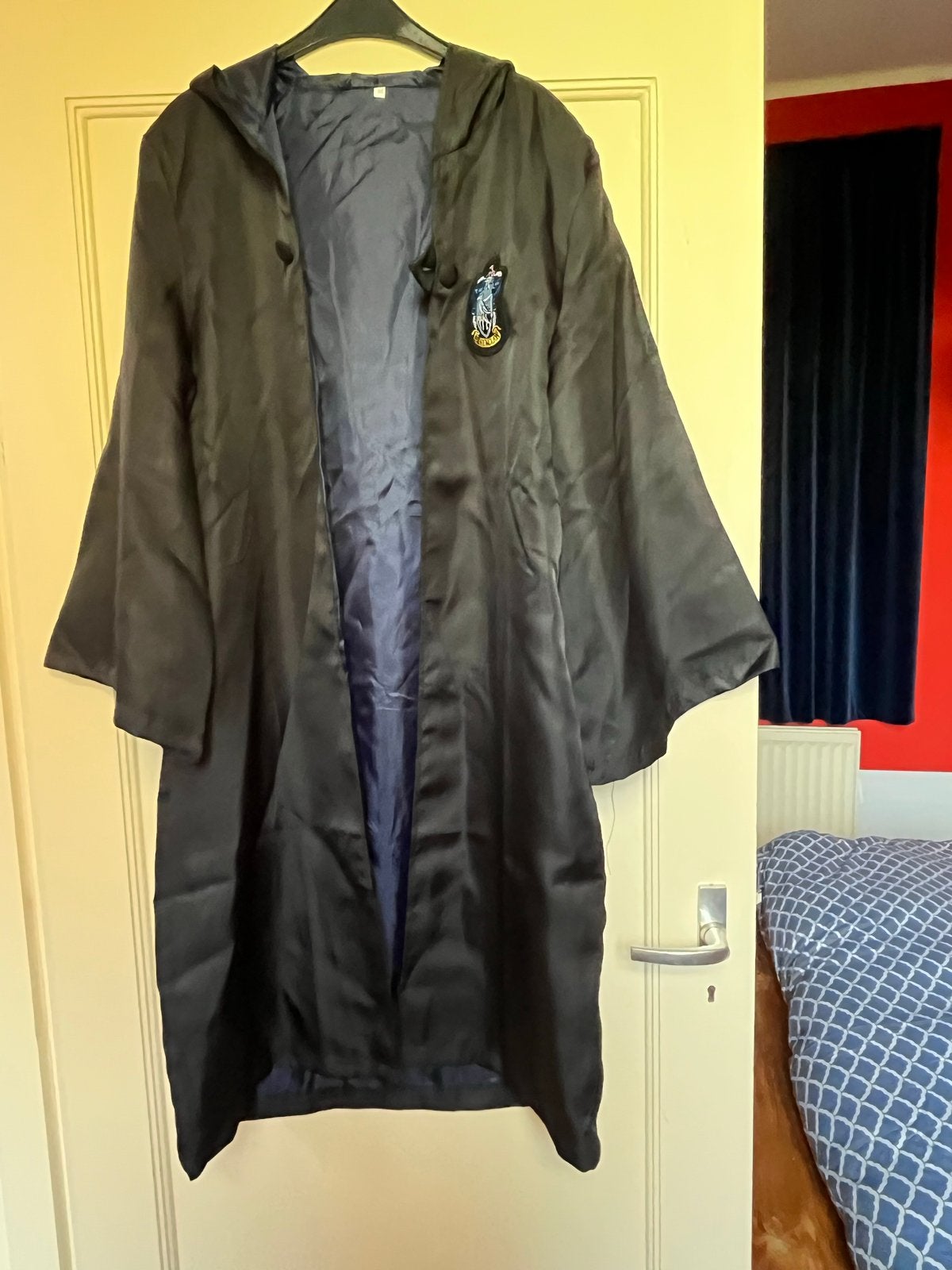 Harry Potter Ravenclaw mantel -- Zwart M, Ophalen of Verzenden, Zo goed als nieuw