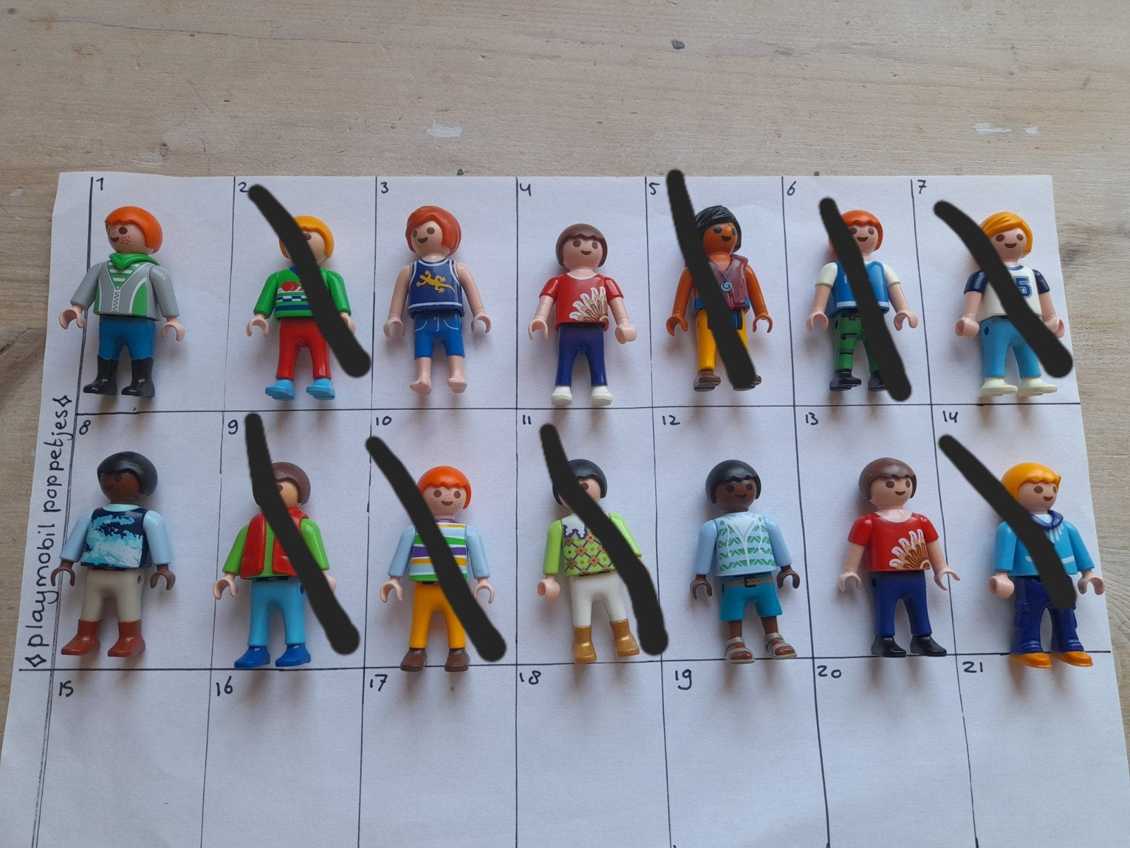 Playmobil poppetjes jongens, Ophalen of Verzenden, Zo goed als nieuw, Losse onderdelen, Figuren