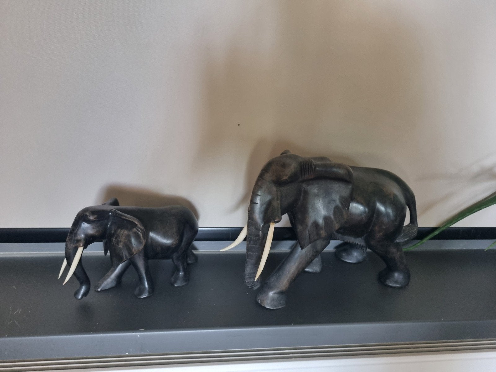 Houten olifant beelden, Ophalen of Verzenden, Zo goed als nieuw, Dier