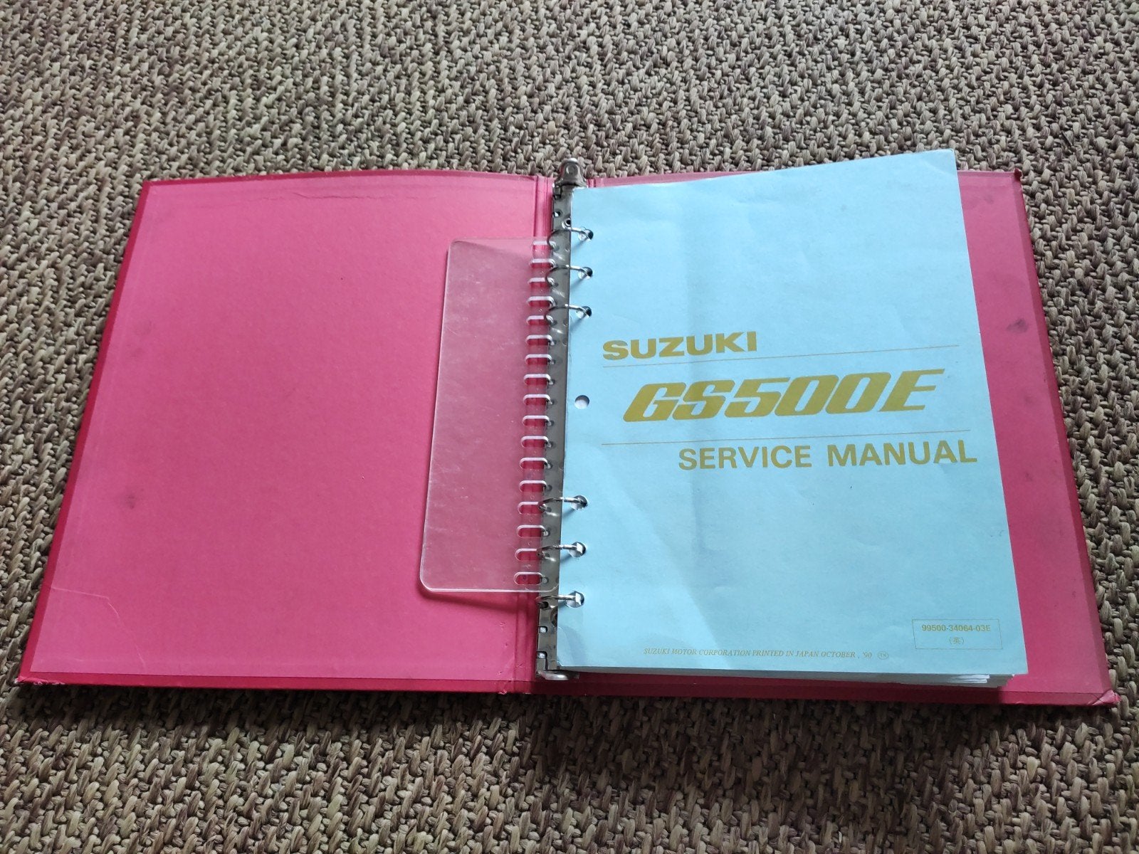Suzuki GS500E service manual, Motoren, Ophalen of Verzenden, Suzuki