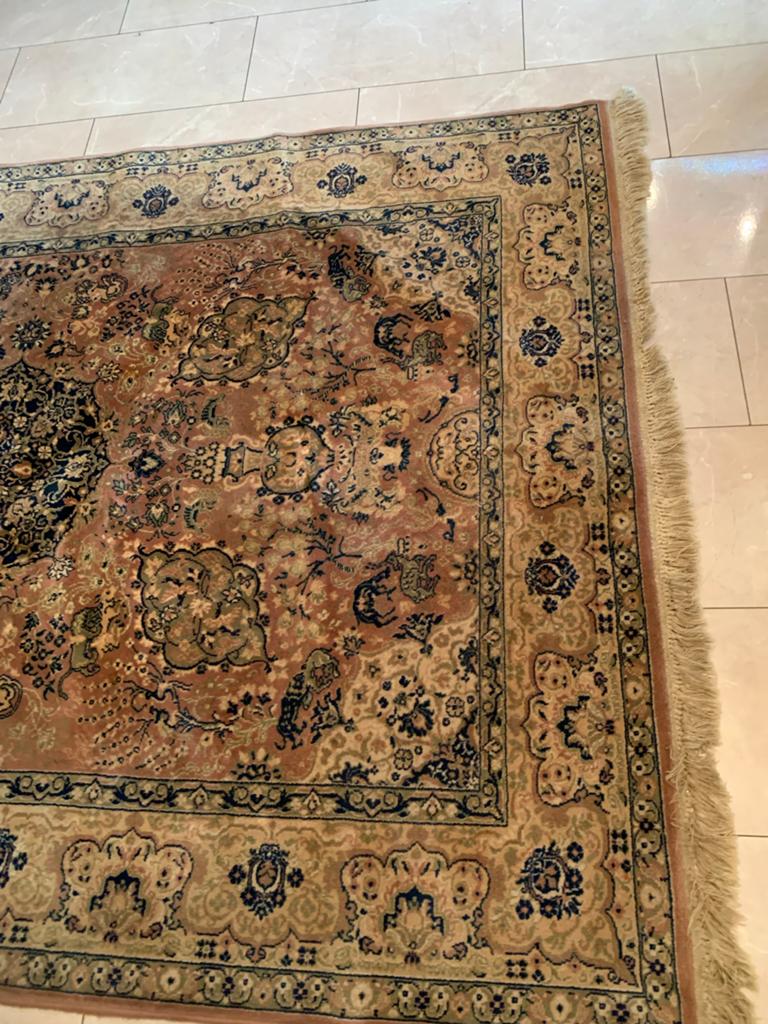 Perzisch handgeknoopt tapijt - Klassiek design, Huis en Inrichting, Stoffering | Tapijten en Kleden, Ophalen, Gebruikt, Bruin