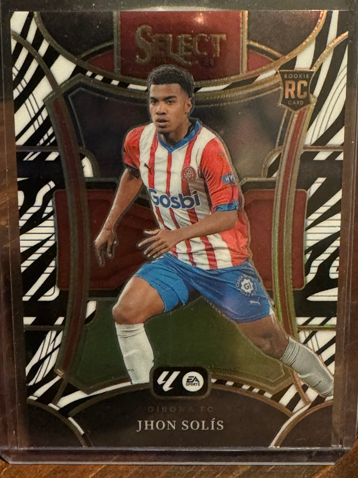 Panini Select La Liga Jhon Solis RC #149 Zebra Prizm /25