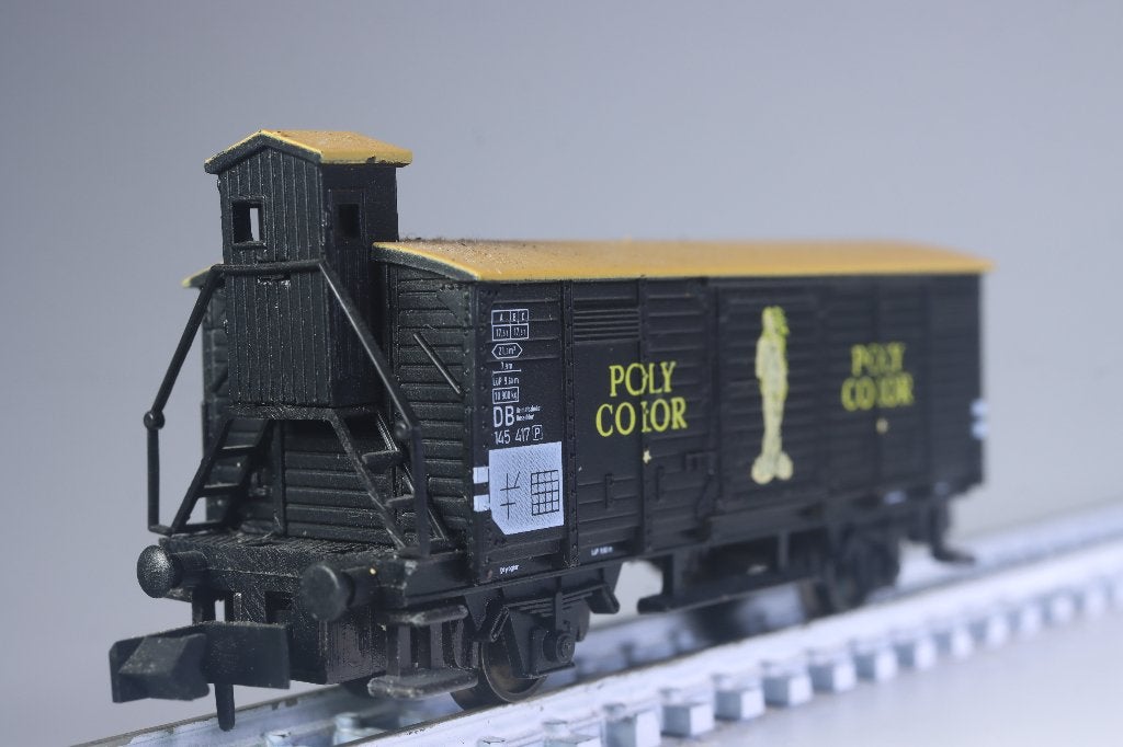 Goederenwagon type G10,  Poly Color, zwart, DB, Arnold, Gelijkstroom, Wagon, Ophalen of Verzenden