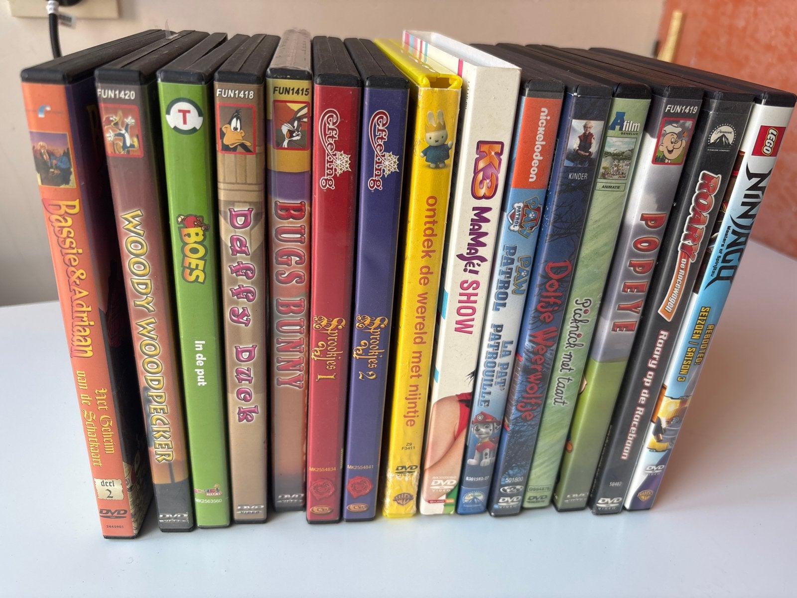 Grote collectie kinder-dvd's: Bassie & Adriaan, Nijntje, Eft, Gebruikt, Animatie, Alle leeftijden, Box/collectie