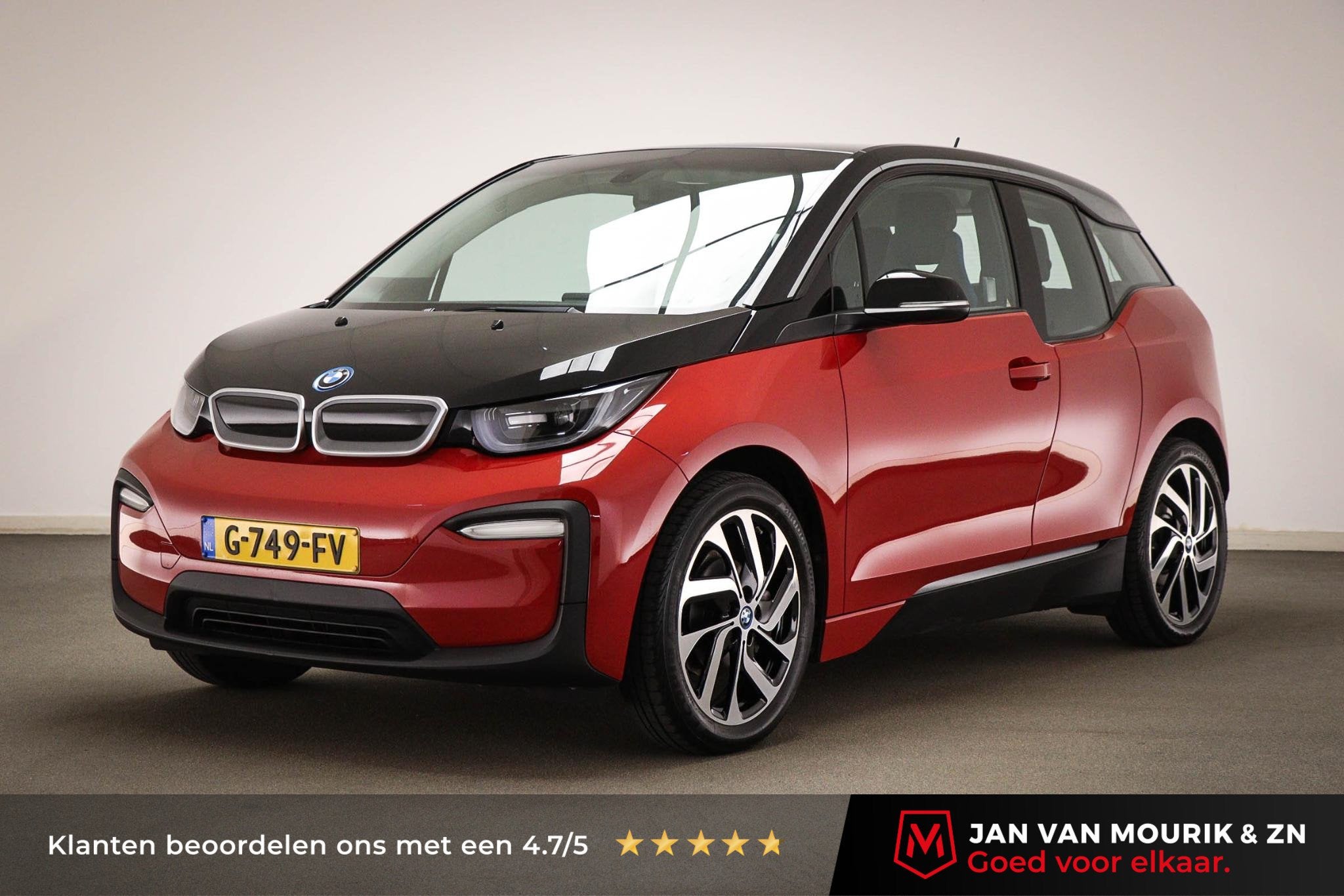BMW i3 Basis 120Ah 42 kWh | SOH 91% | LED | AIRCO | 19", Automaat, Gebruikt, Huisgarantie, Met garantie (alle)