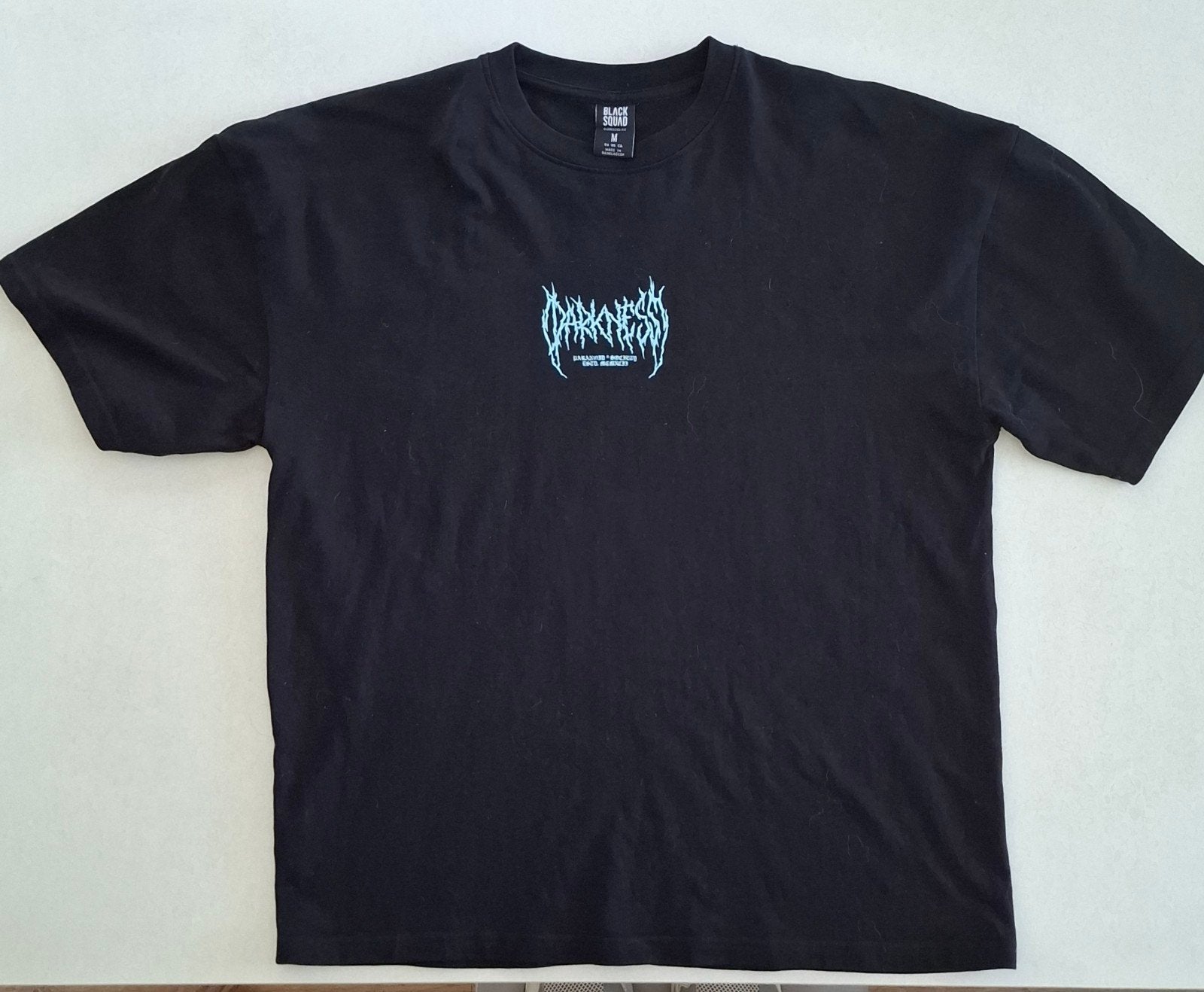 Zwart BLACK SQUAD oversizes T-shirt met slangprint - Maat M