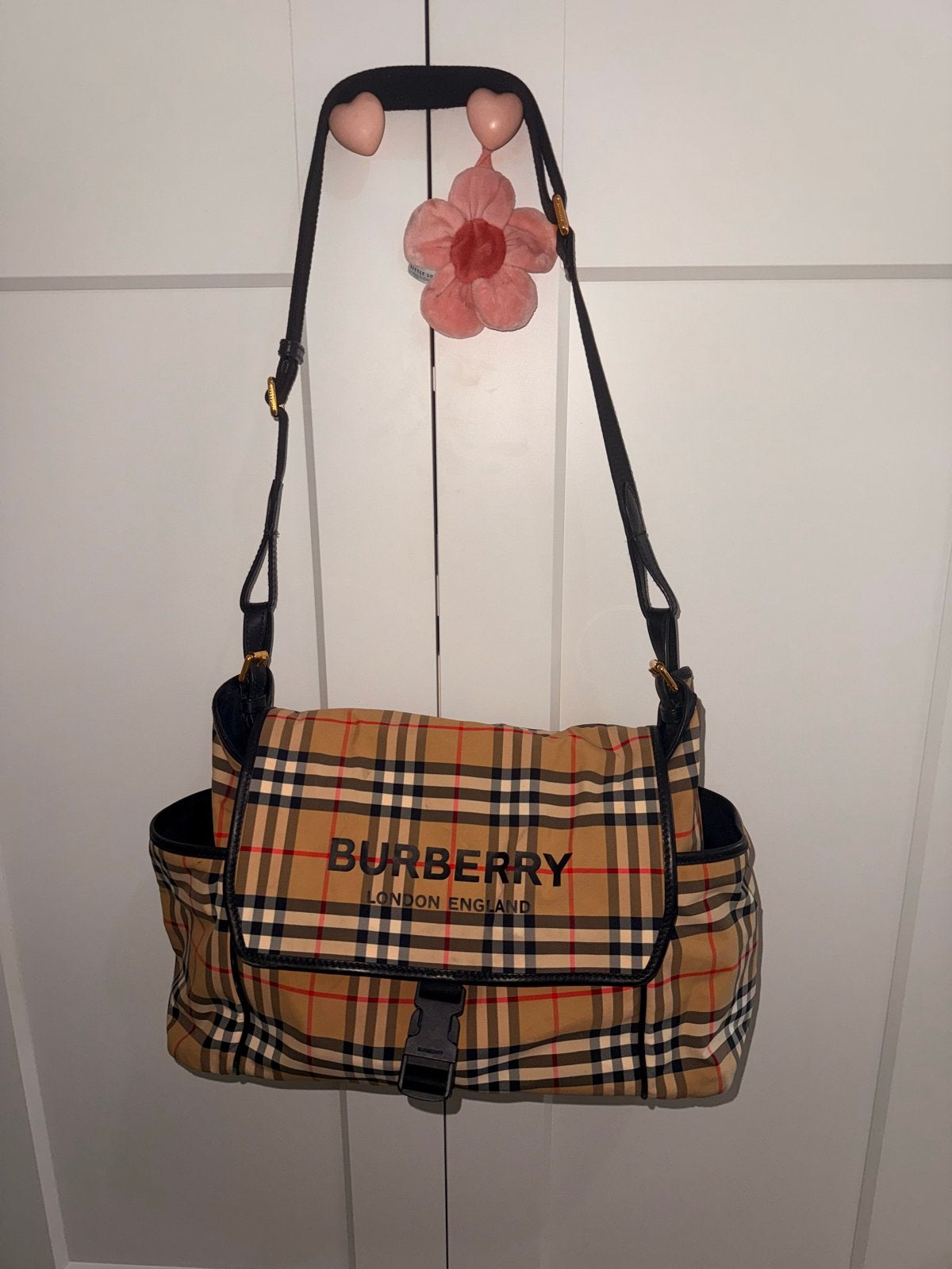 Burberry Vintage Luiertas babytas, Extra vakken, Beige, Ophalen, Verzorgingstas