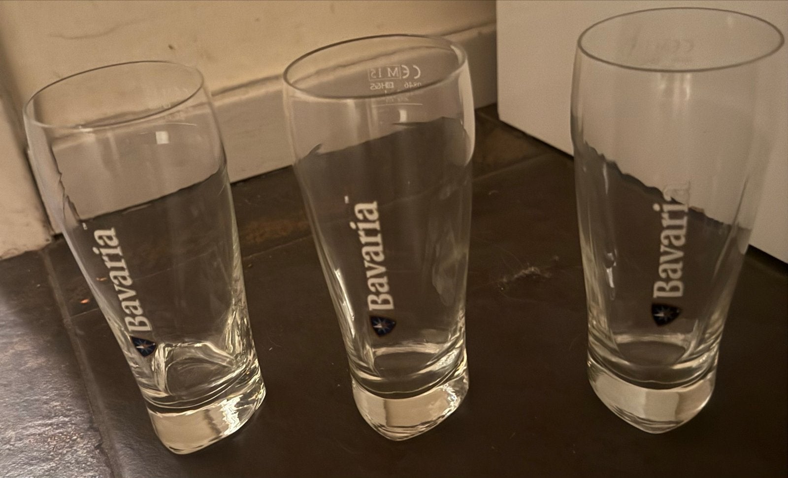 3 Bavaria glazen 20 cl, Ophalen, Nieuw, Glas