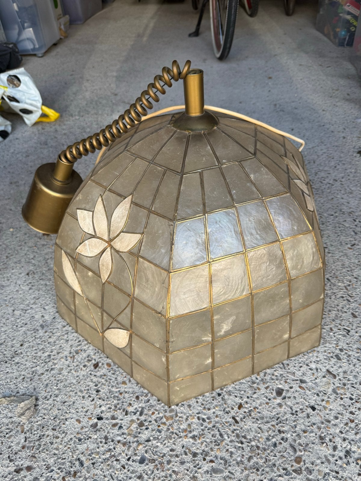 Tiffany hanglamp Vintage hanglamp met bloemmotief, Ophalen
