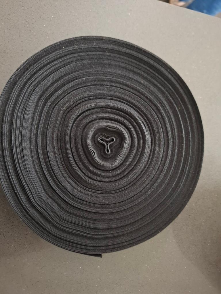 500mtr Prachtige katoenen keperband 14mm zwart - NIEUW, Ophalen of Verzenden, Nieuw, Lint, Band of Elastiek