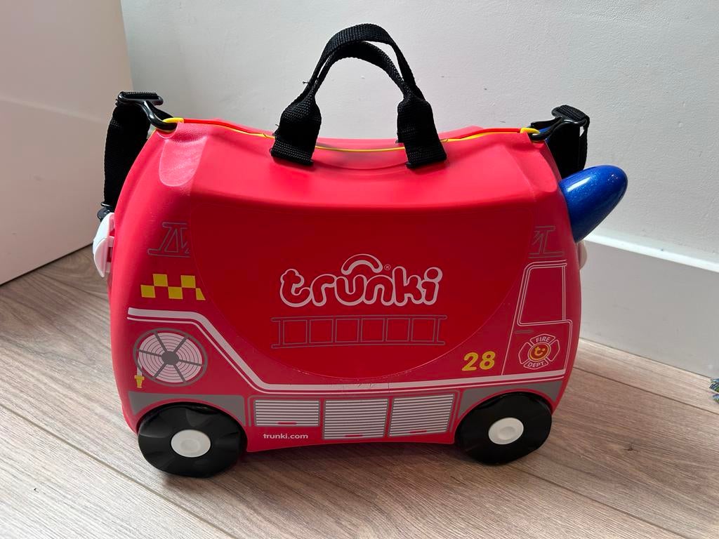 Trunki Brandweer Koffer - om op te rijden, Ophalen, Zo goed als nieuw