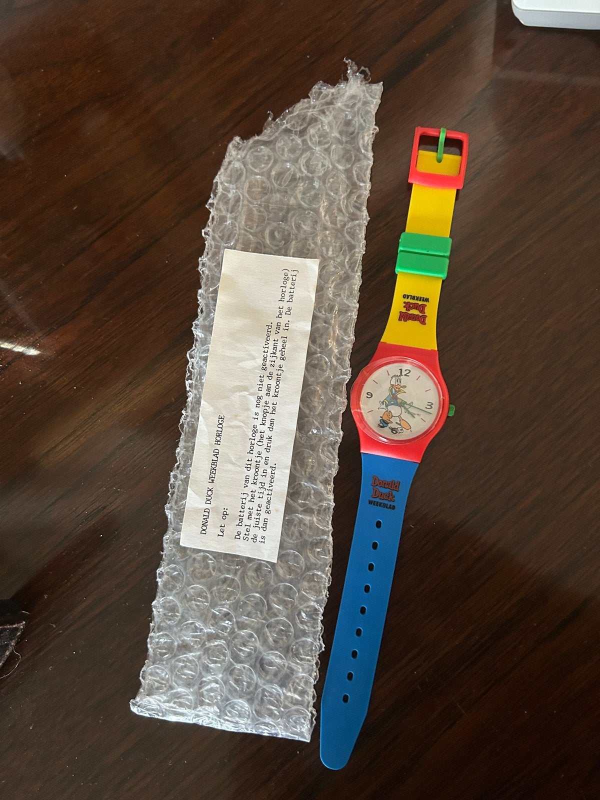 Vintage Donald Duck Weekblad horloge - Nieuw in verpakking, Ophalen of Verzenden, Nieuw, Meerkleurig, Jongen of Meisje