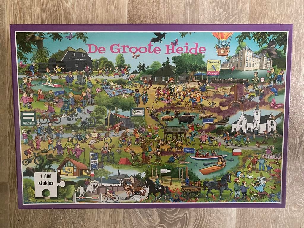 Puzzel Valkenswaard De Groote Heide 1000 st, Ophalen, 500 t/m 1500 stukjes, Zo goed als nieuw, Legpuzzel