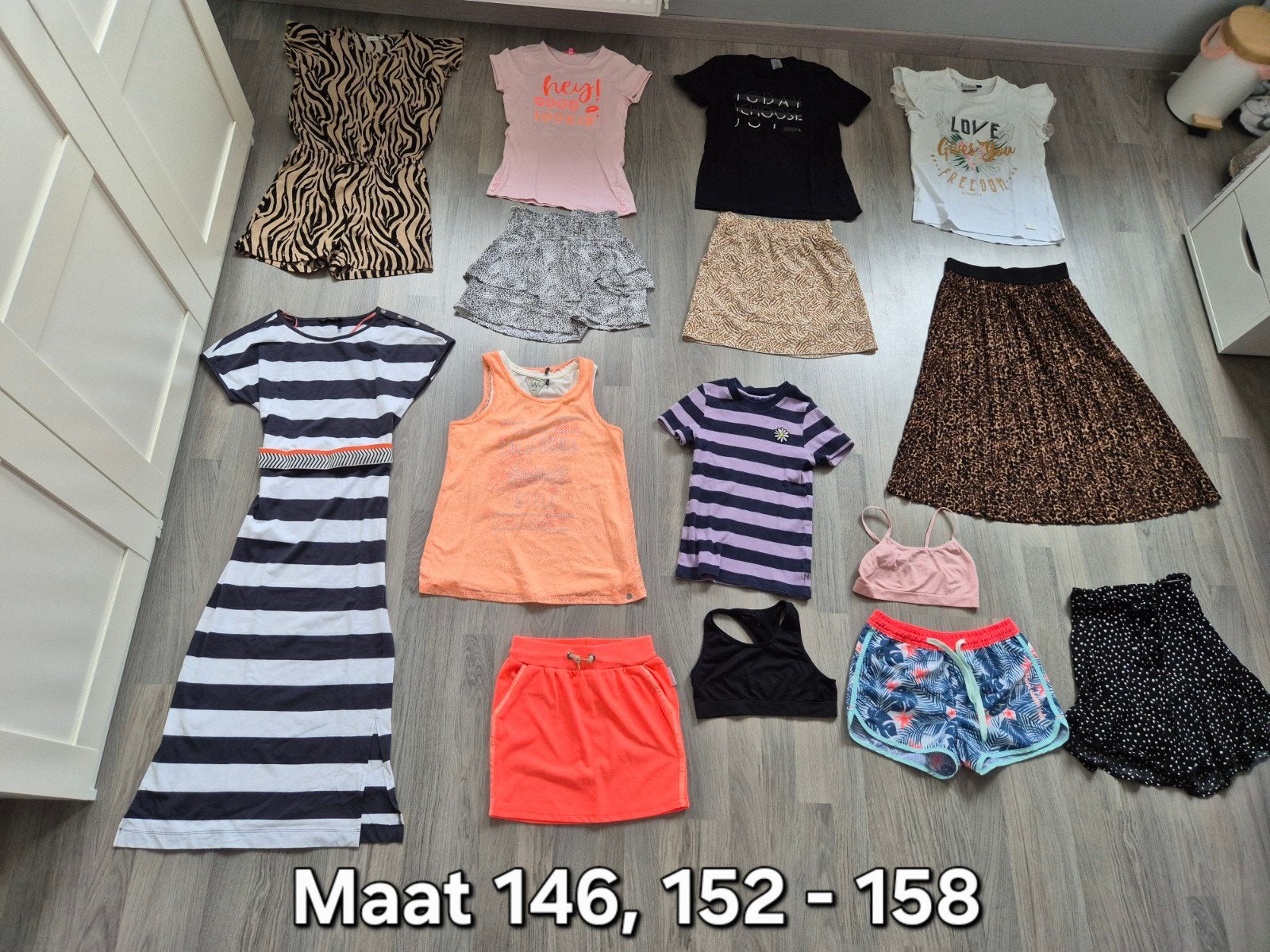 Pakket draagmaat 146, 152 - 158, Kinderen en Baby's, Kinderkleding | Maat 146, Meisje, Ophalen of Verzenden, Zo goed als nieuw